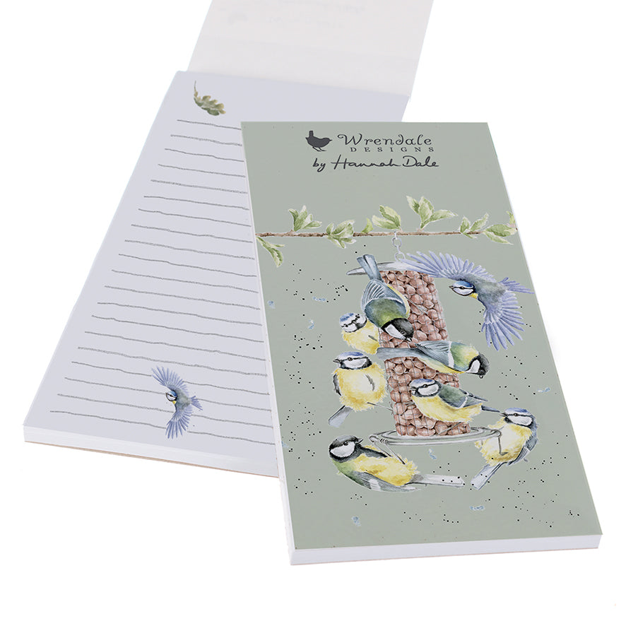 Wrendale Designs Shopping Pad magnetic BLUETITS birds