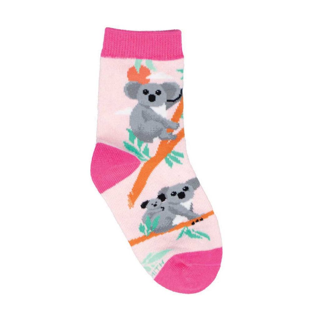 Socksmith Socks Kids 4-7 yrs KOALA pink