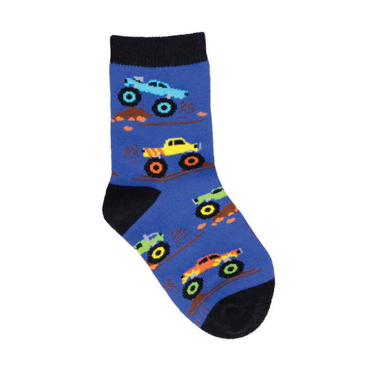 Socksmith Socks Kids 2-4 yrs MONSTER TRUCK blue