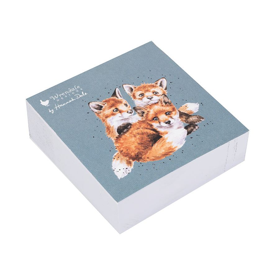 Wrendale Designs Sticky Notes FOX CUBS