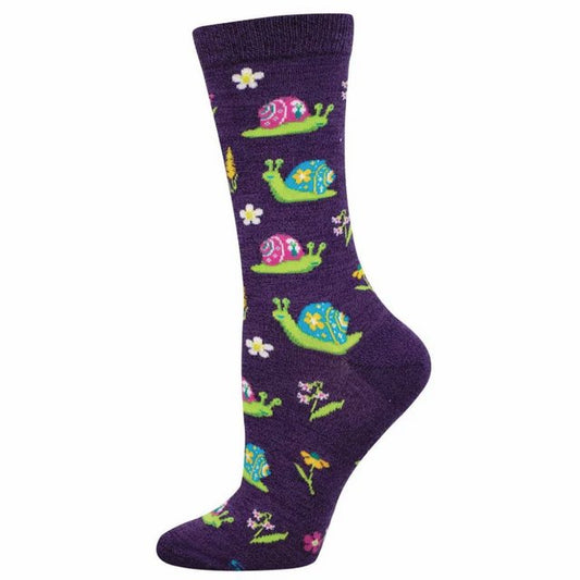 Socksmith Socks Medium (women) SNAILS flowers