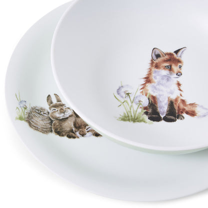 Wrendale Little Wren Royal Worcester Plate & Bowl DEER