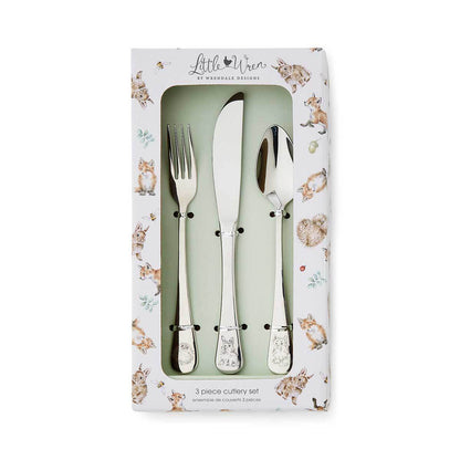 Wrendale Little Wren Royal Worcester Child's Cutlery Set FOREST