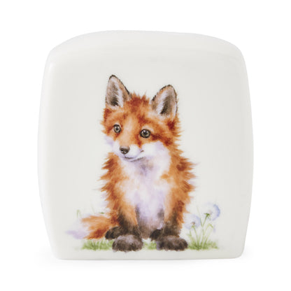 Wrendale Little Wren Royal Worcester porcelain Money Box FOX CUB