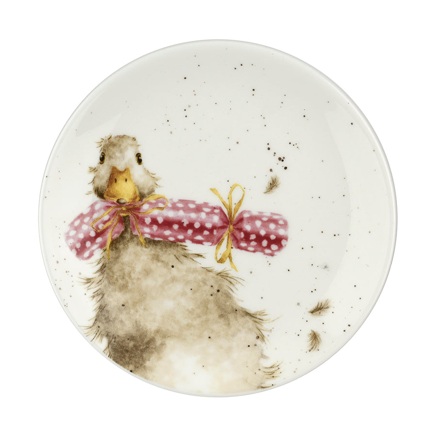 Wrendale Christmas Plates 16.5cm S-2 COW DUCK