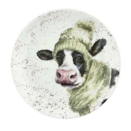 Wrendale Christmas Plates 16.5cm S-2 COW DUCK