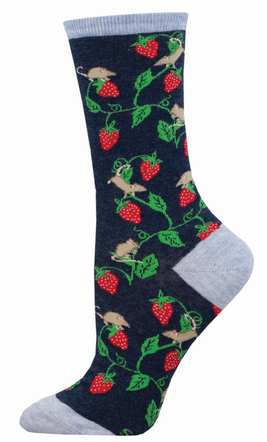 Socksmith Socks Medium (women) MICE berries black