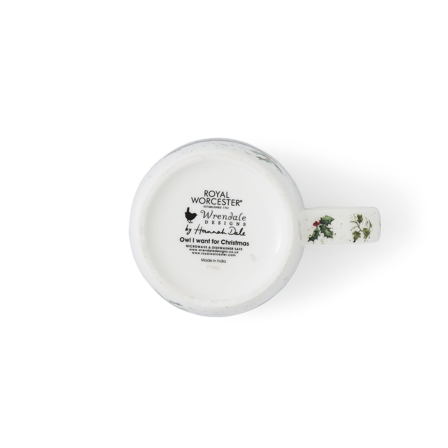 Wrendale Designs Christmas Mug OWL Santa hat