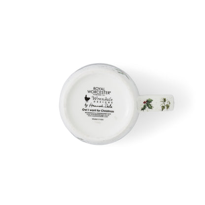 Wrendale Designs Christmas Mug OWL Santa hat