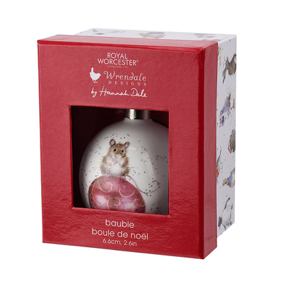 Wrendale Designs Christmas Bauble MOUSE