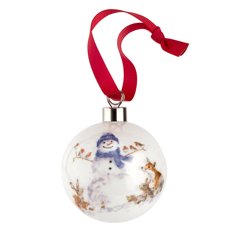 Wrendale Designs Christmas Bauble SNOWMAN