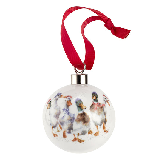 Wrendale Designs Christmas Bauble DUCKS