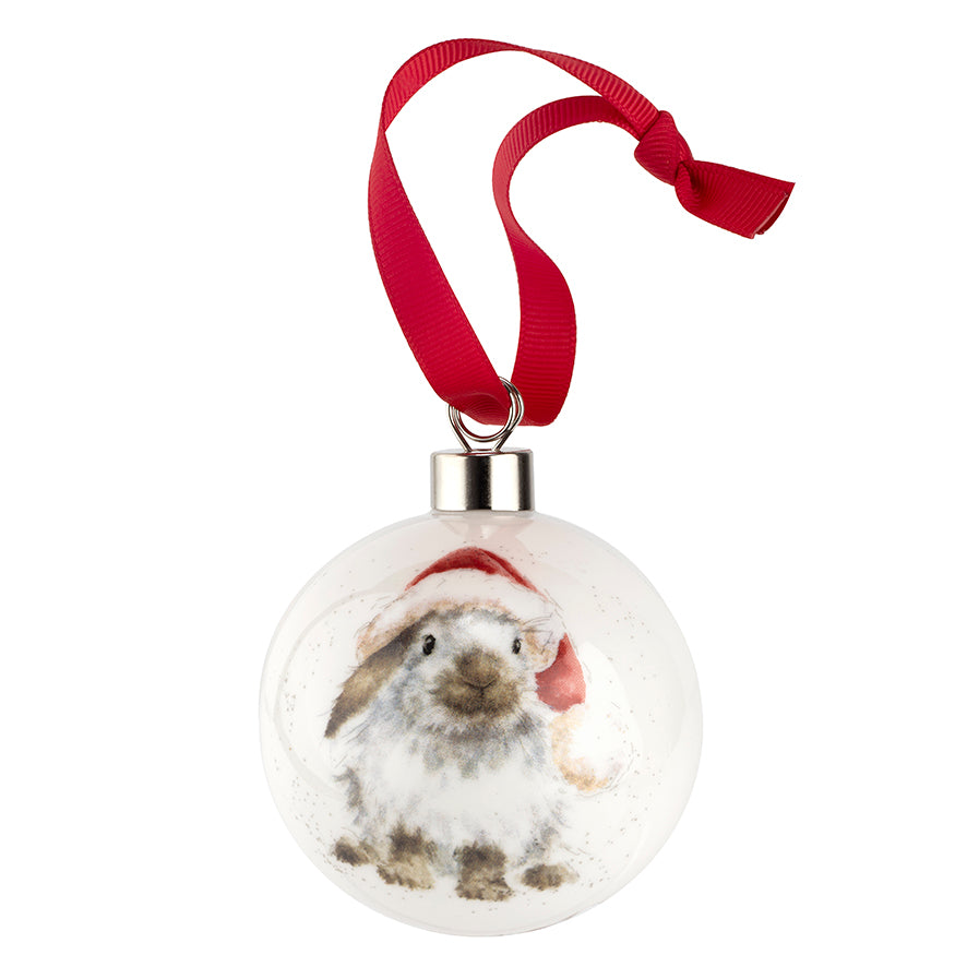 Wrendale Designs Christmas Bauble RABBIT