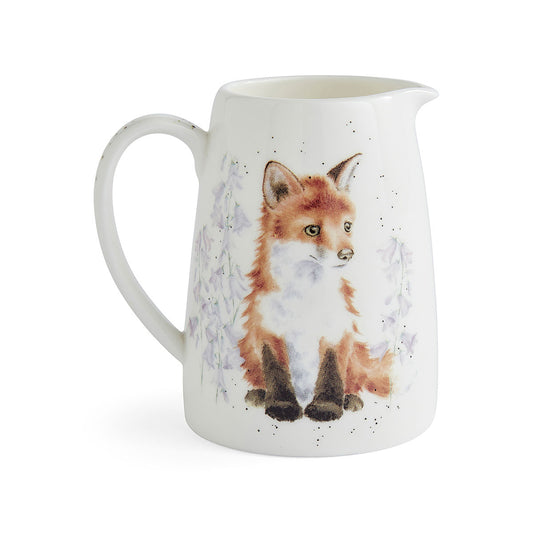 Wrendale Designs Jug Posy FOX CUB bluebells