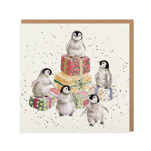 Wrendale Designs Christmas Card single PENGUINS gifts
