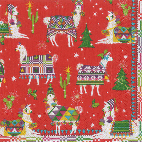 Christmas Napkins red HELLO DOLLI