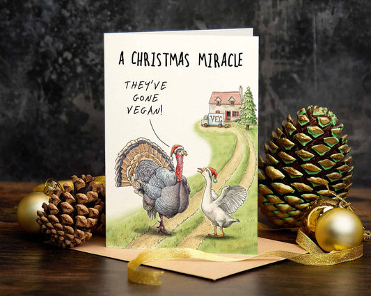 Bewilderbeest Christmas card TURKEY miracle