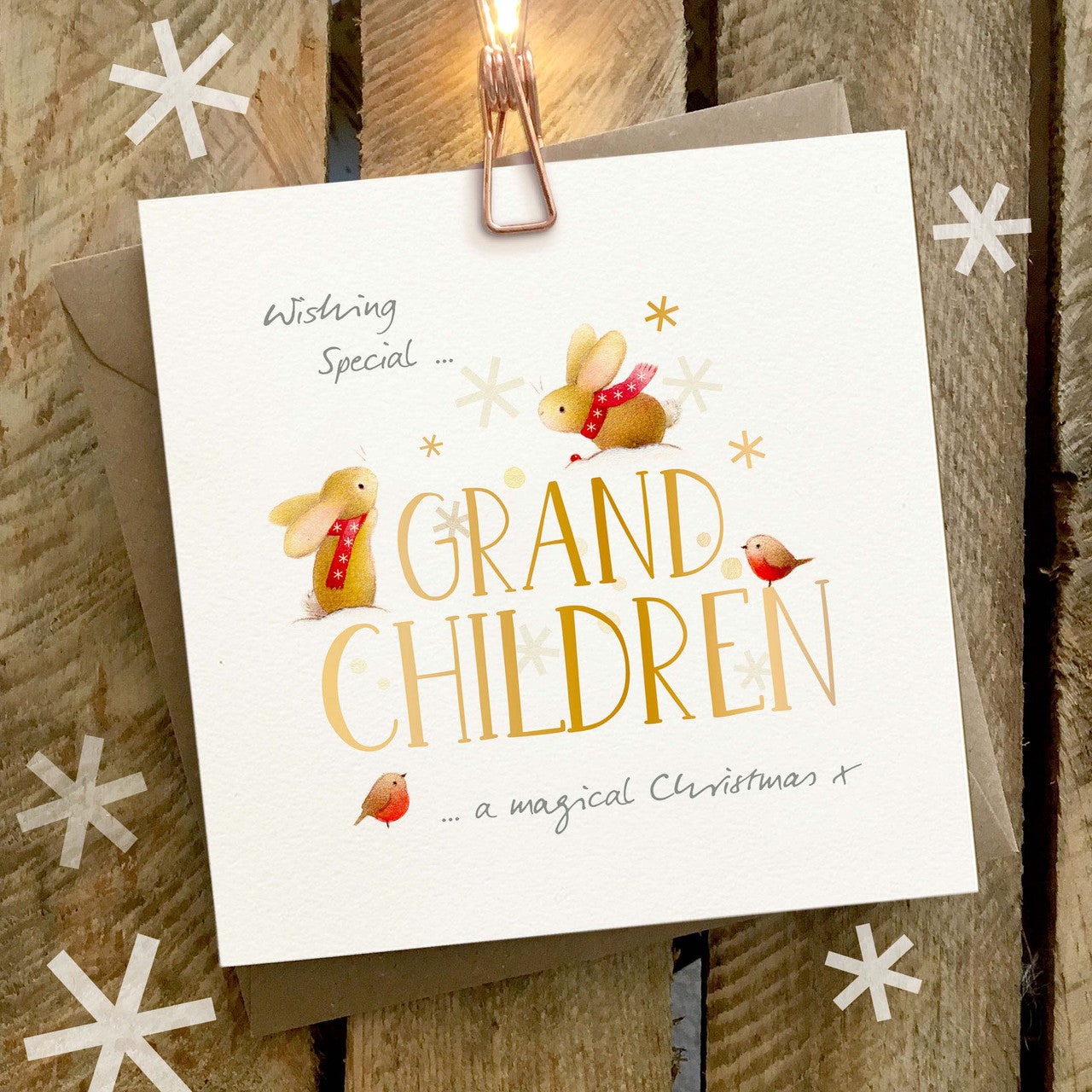 Ginger Betty Christmas card GRANDCHILDREN