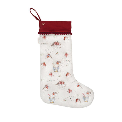 Wrendale Designs Christmas Stocking ROBINS