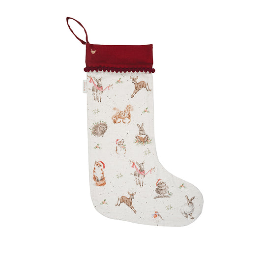 Wrendale Designs Christmas Stocking DONKEY HEDGEHOG