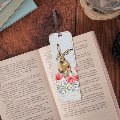 Wrendale Designs Bookmark HARE poppies