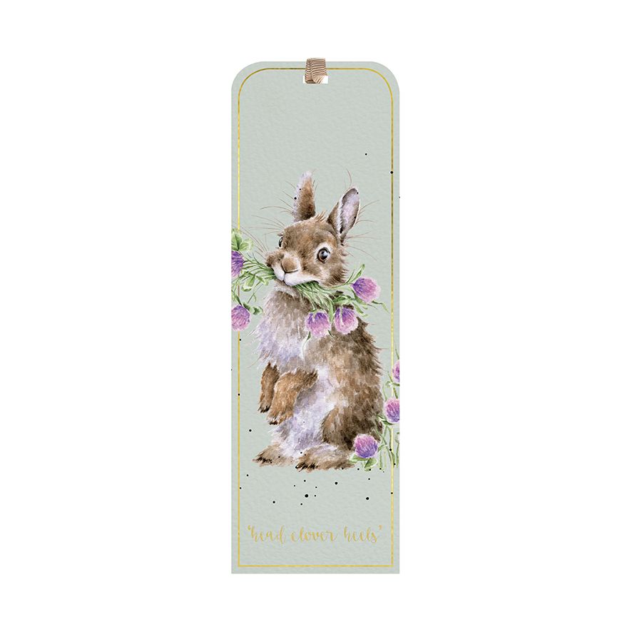 Wrendale Designs Bookmark RABBIT clover