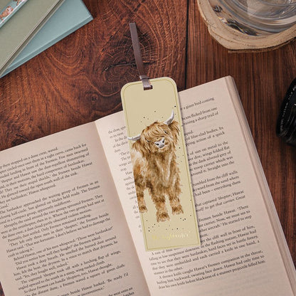 Wrendale Designs Bookmark HIGHLAND COW