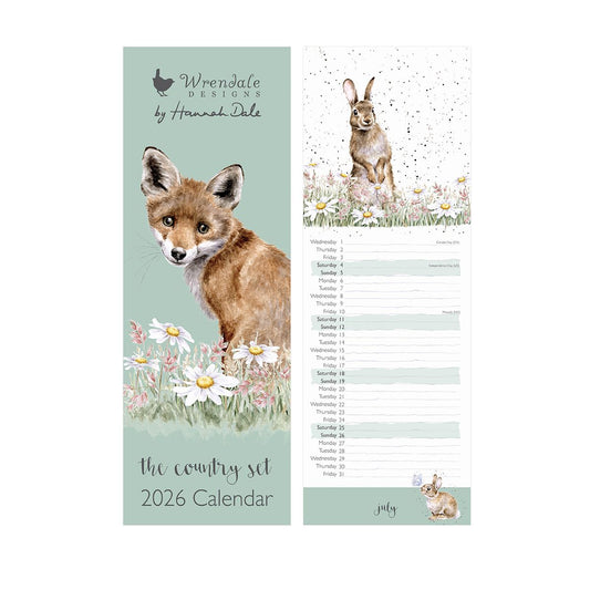 Wrendale Designs 2026 Calendar Slim COUNTRY SET