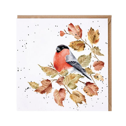 Wrendale Designs card Country Set BOLD & BEAUTIFUL bullfinch