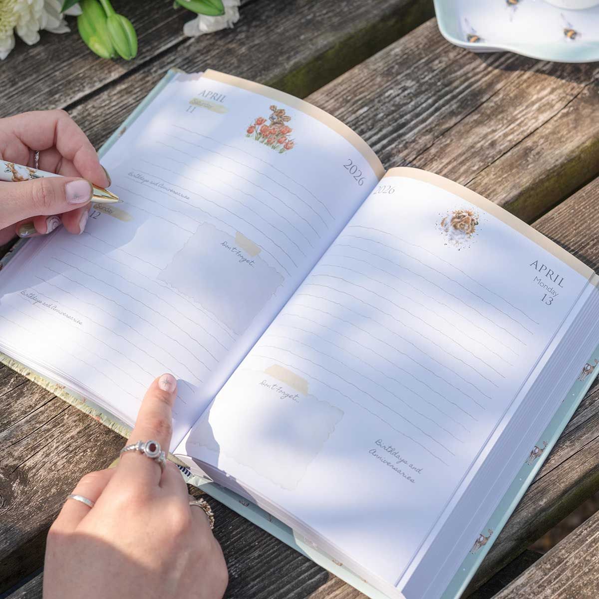 Wrendale Designs 2026 Diary Desk COUNTRY SET