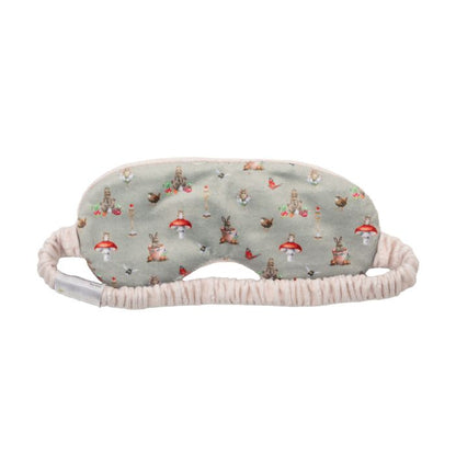 Wrendale Eye Mask GARDEN FRIENDS green