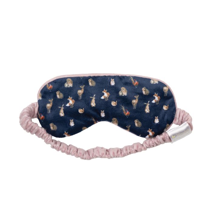 Wrendale Eye Mask WOODLANDERS navy