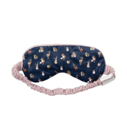 Wrendale Eye Mask WOODLANDERS navy