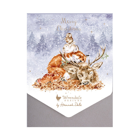 Wrendale Designs Christmas Cards pk-8 DEER OWL