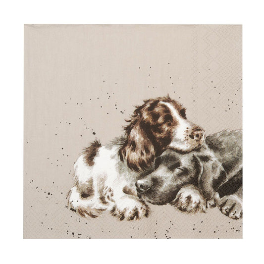 Wrendale Designs Napkins SPANIEL LABRADOR