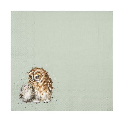 Wrendale Designs Napkins OWLS owlets