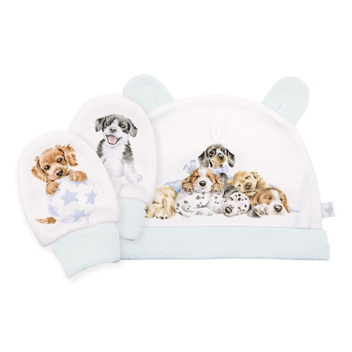 Wrendale Little Wren Newborn Hat Mittens LITTLE PAWS