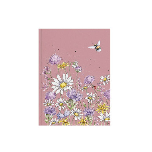 Wrendale Designs Notebook A6 BEE flowers ladybird