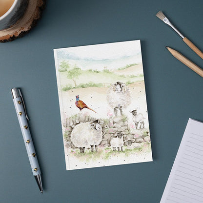 Wrendale Designs Notebook A6 SHEEP PHEASANT