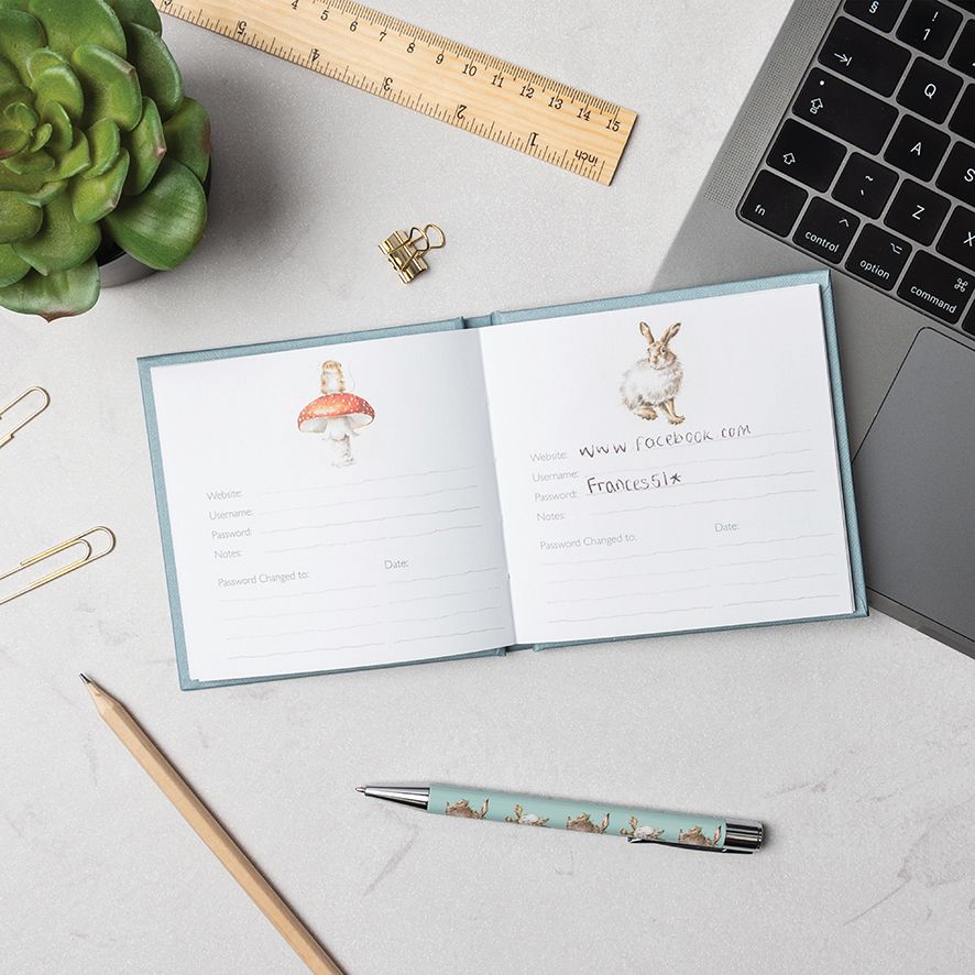 Wrendale Designs Password Book FOXES