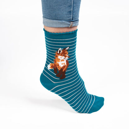 Wrendale Designs Socks Medium FOX CUB