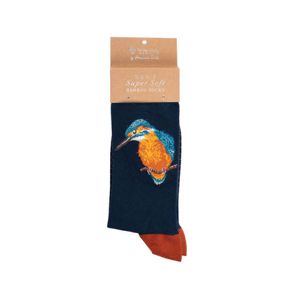 Wrendale Designs Socks Large KINGFISHER