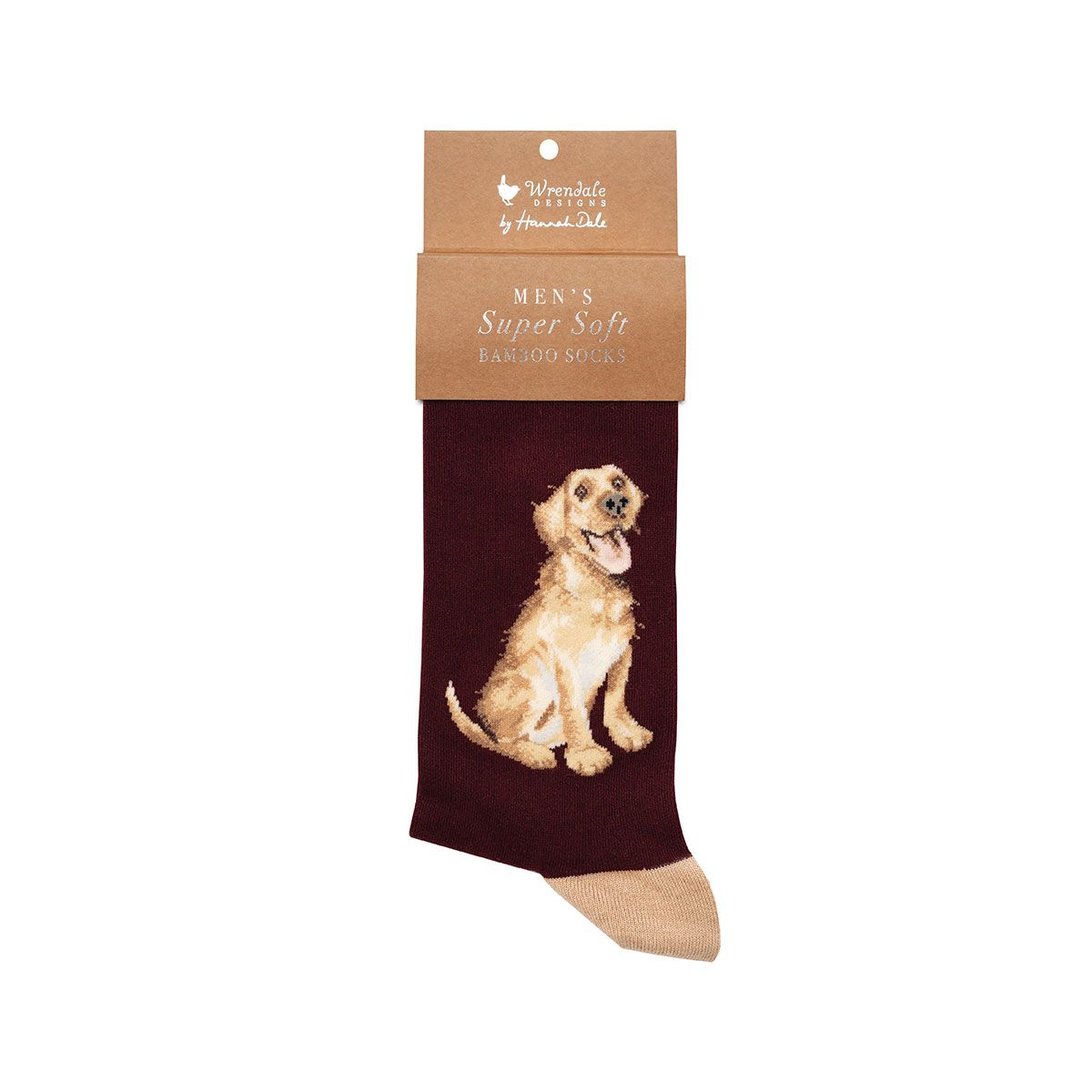 Wrendale Designs Socks Large YELLOW (golden) LABRADOR