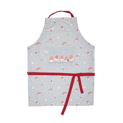 Wrendale Designs Christmas Apron ROBINS five