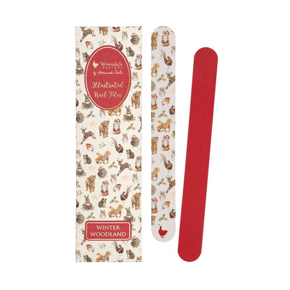 Wrendale Designs Christmas Nail File Set OWL xmas hat