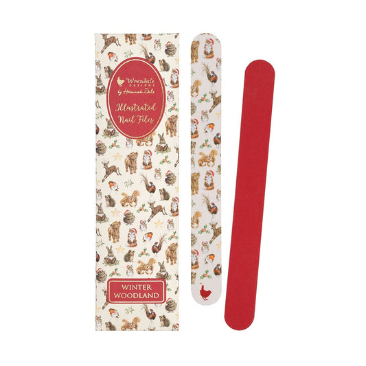 Wrendale Designs Christmas Nail File Set OWL xmas hat
