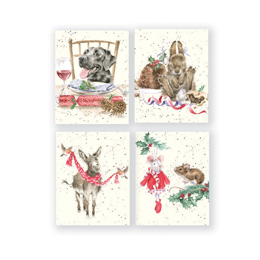 Wrendale Designs Christmas Cards Mini Boxed DOG