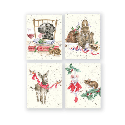 Wrendale Designs Christmas Cards Mini Boxed DOG