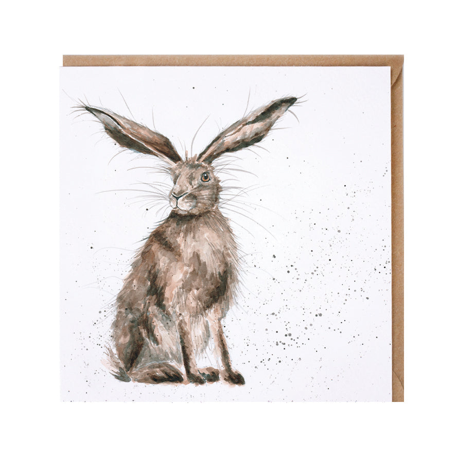 Wrendale Designs card Country Set GOOD HARE DAY hare