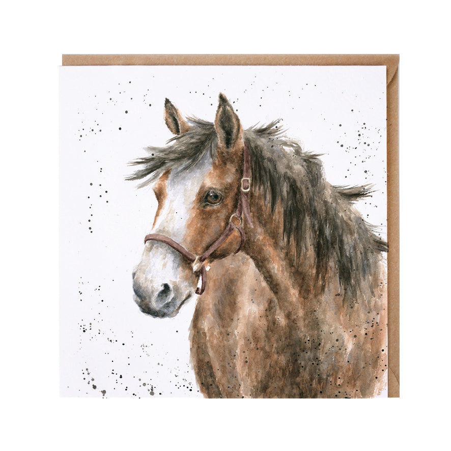 Wrendale Designs card Country Set SPIRIT clydesdale